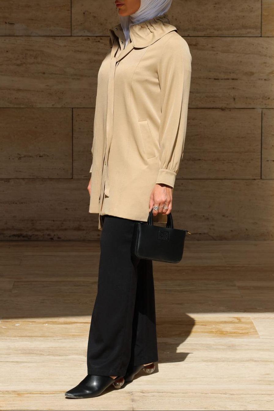 Beige Jacket with robe