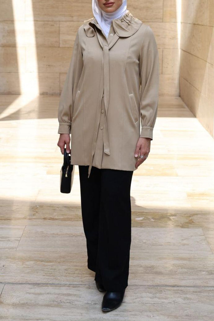 Beige Jacket with robe