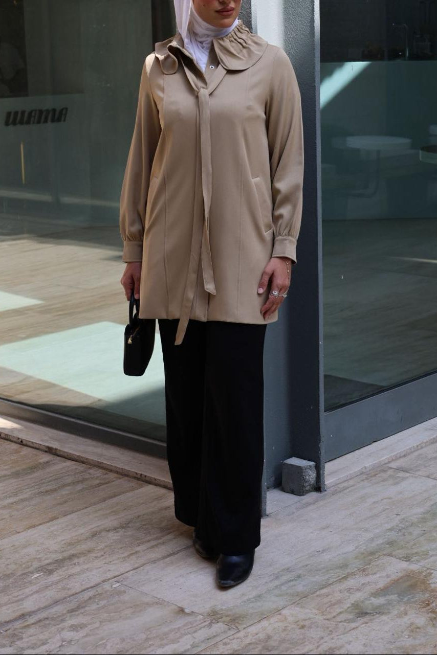 Beige Jacket with robe